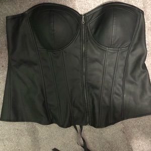 Torrid Leather corset top